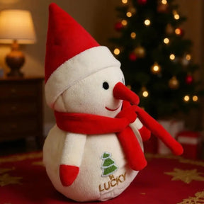 Boneco de Neve de Pelúcia Decoração de Nata - Ilúmine Decor