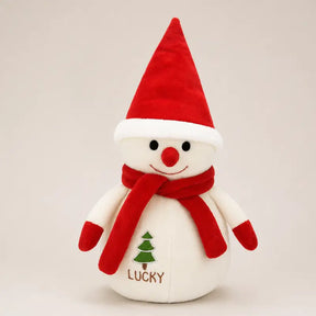 Boneco de Neve de Pelúcia Decoração de Nata - Ilúmine Decor