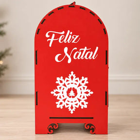 Decoração de Natal Caixa de Cartas Correio do Noel