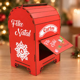 Decoração de Natal Caixa de Cartas Correio do Noel 