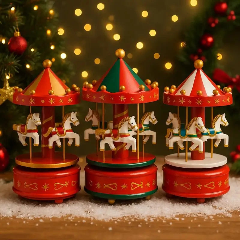 Decoração de Natal Carrossel Musical - Ilúmine Decor