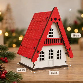 Decoração de Natal Casinhas Decorativas 3 Peças - Ilúmine Decor