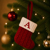 Decoração de Natal Meia com Letra do Alfabeto - Ilúmine Decor