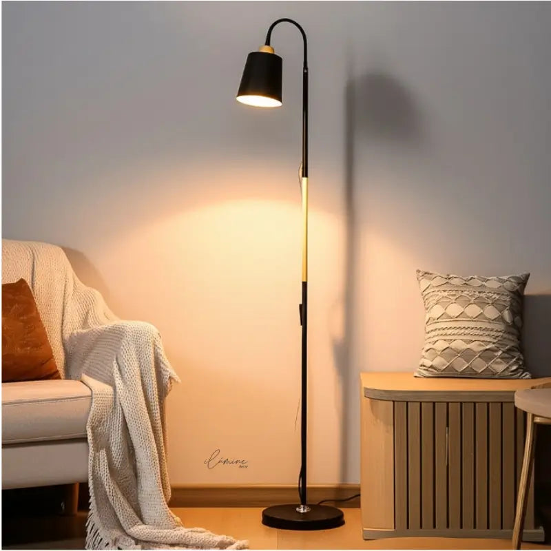 Luminária de Chão Abajur Moderno - Ilúmine Decor