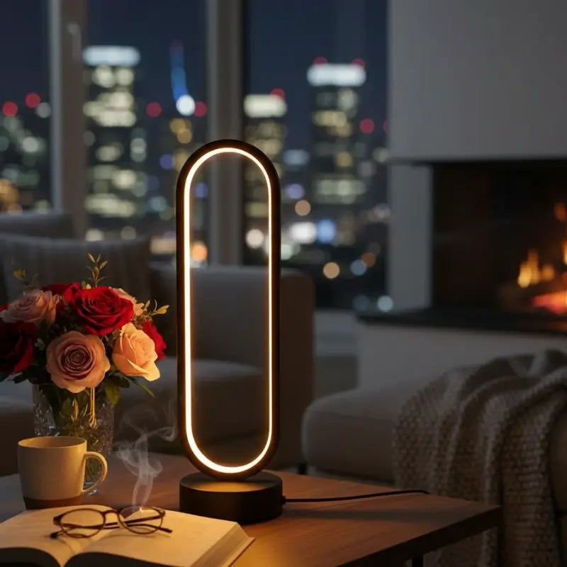 Luminária de Mesa Anel Led - Ilúmine Decor