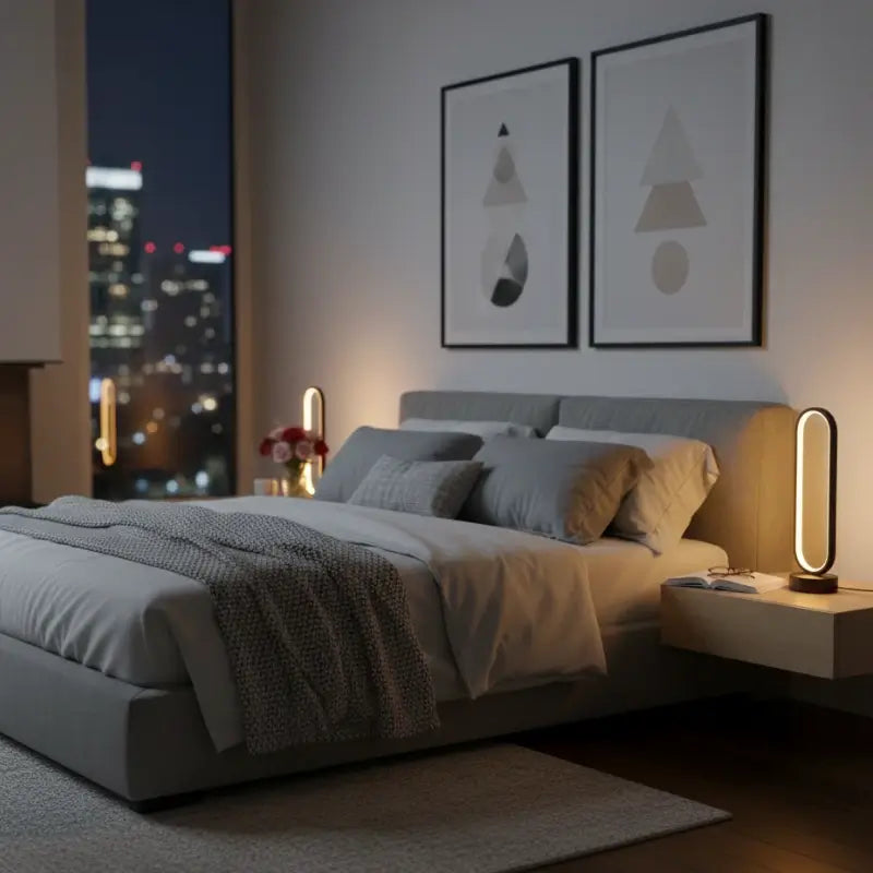 Luminária de Mesa Anel Led - Ilúmine Decor