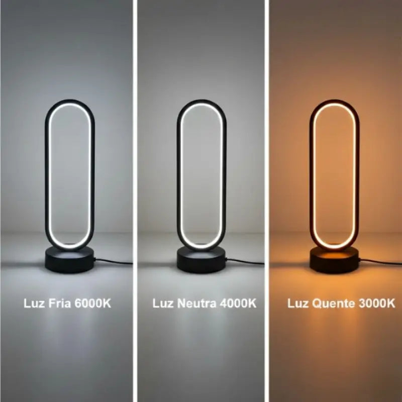Luminária de Mesa Anel Led - Ilúmine Decor