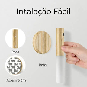 Luminária de Parede Inteligente Com Sensor de Movimento - Ilúmine Decor
