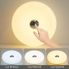 Luminária Decorativa de Mesa Donut LED USB - Ilúmine Decor