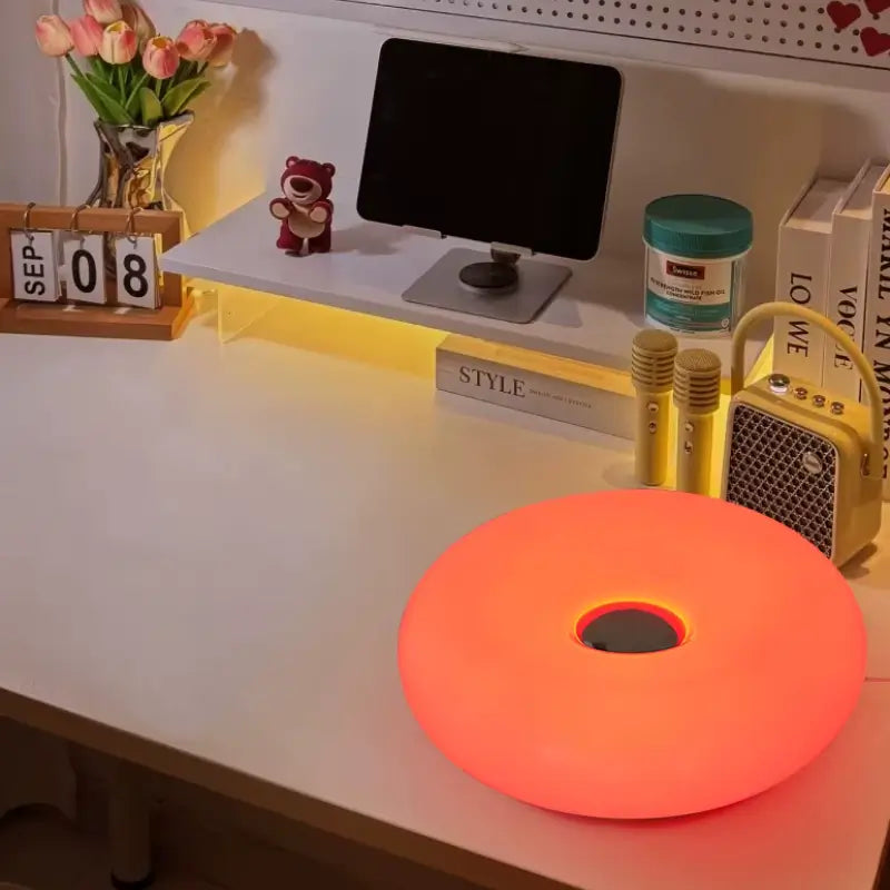 Luminária Decorativa de Mesa Donut LED USB - Ilúmine Decor