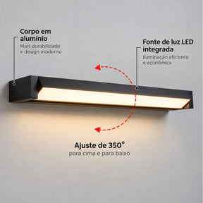 Luminária Externa Led Ajustável à Prova d'água - Ilúmine Decor