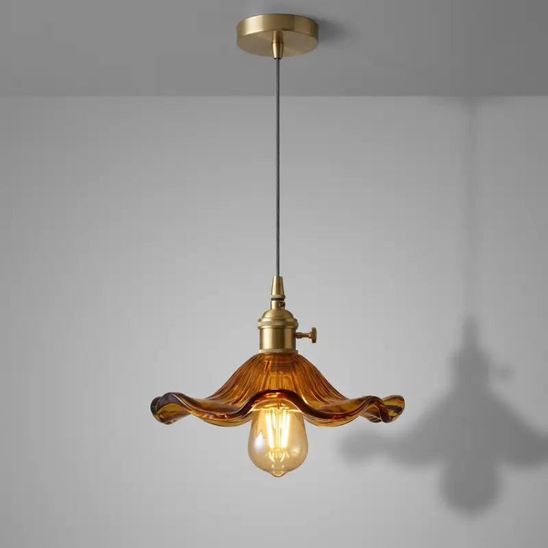 Luminária deTeto Pendente LED Nórdica em Vidro Colorido - Ilúmine Decor