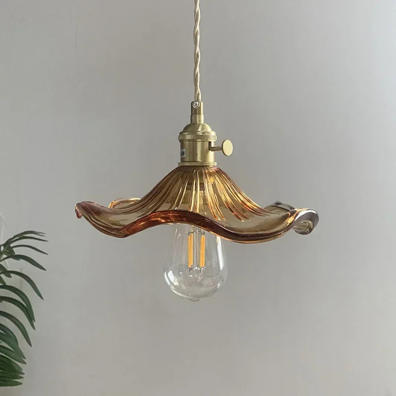 Luminária deTeto Pendente LED Nórdica em Vidro Colorido - Ilúmine Decor