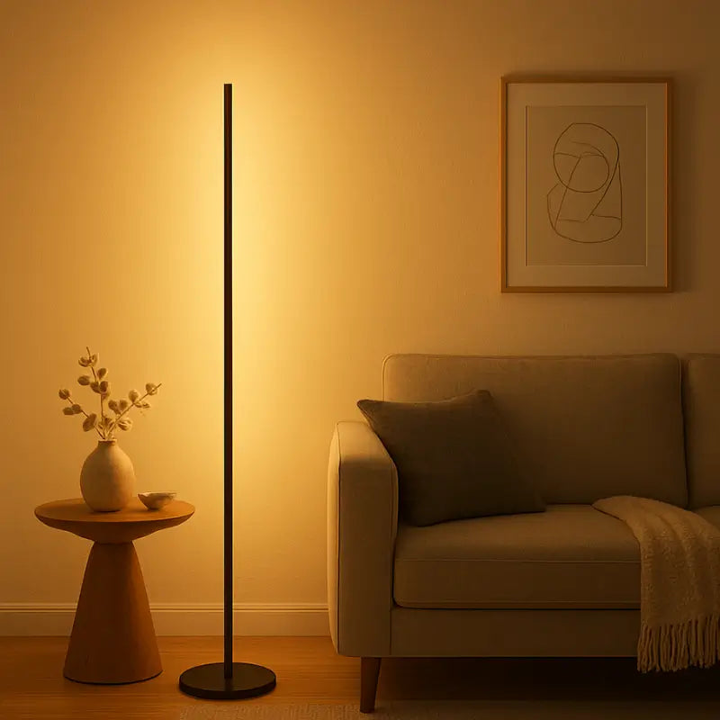 Luminária de Chão Barra Led Minimalista - Ilúmine Decor