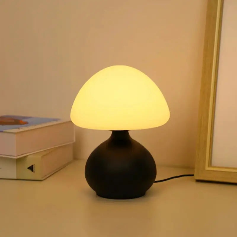 Luminária de Mesa Cogumelo LED Minimalista 3 Cores Dimerizável - Ilúmine Decor