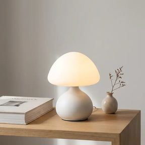 Luminária de Mesa Cogumelo LED Minimalista 3 Cores Dimerizável - Casas Gael