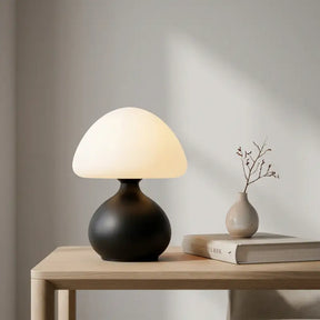 Luminária de Mesa Cogumelo LED Minimalista 3 Cores Dimerizável - Casas Gael