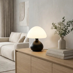 Luminária de Mesa Cogumelo LED Minimalista 3 Cores Dimerizável - Ilúmine Decor