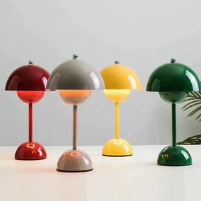 Luminária de Mesa Decorativa Cogumelo sem Fio - Ilúmine Decor