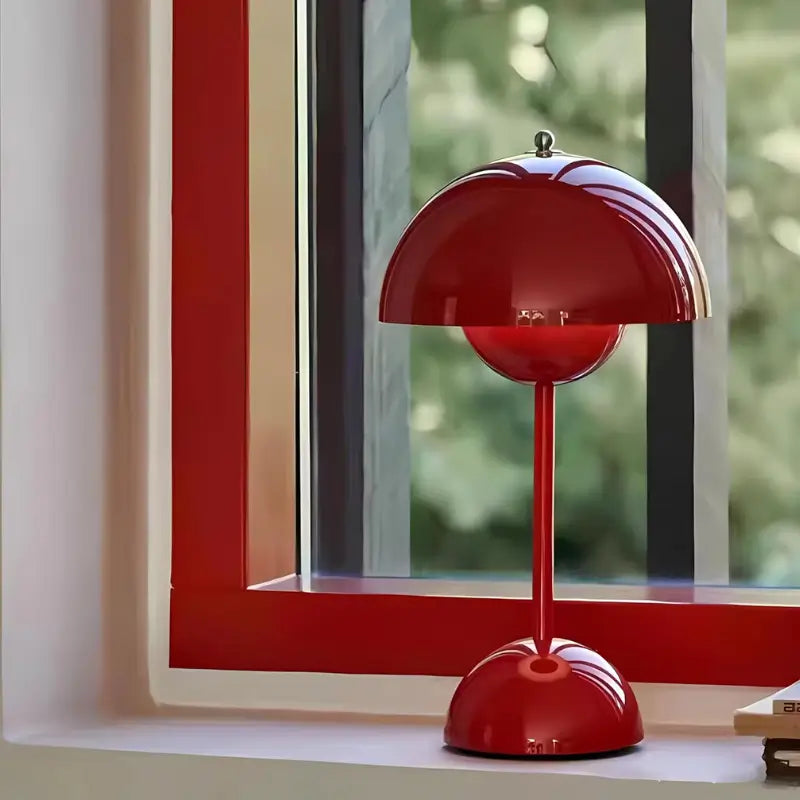 Luminária de Mesa Decorativa Cogumelo sem Fio - Ilúmine Decor