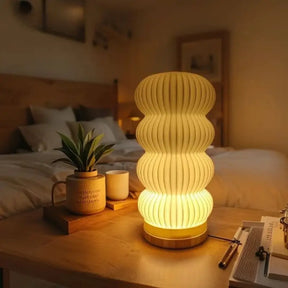 Luminária de Mesa Decorativa Kumo 3D Estilo Japonês - Ilúmine Decor