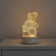 Luminária de Mesa Decorativa LED 3D Criativa Decorativa - Ilúmine Decor