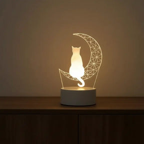 Luminária de Mesa Decorativa LED 3D Criativa Decorativa - Ilúmine Decor