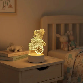 Luminária de Mesa Decorativa LED 3D Criativa Decorativa - Ilúmine Decor