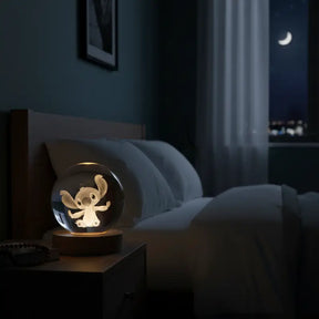 Luminária de Mesa Decorativa LED 3D Stitch USB - Ilúmine Decor