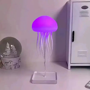 Luminária de Mesa Decorativa LED RGB Água-Viva Recarregável - Ilúmine Decor