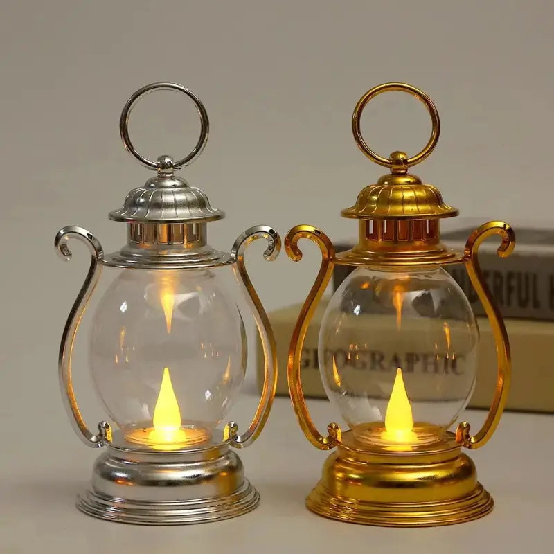 Luminária de Mesa Decorativa Led Lampião para Mesa Posta Eventos - Ilúmine Decor