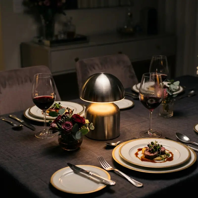 Luminária de Mesa Decorativa Moderna sem fio 3 Cores Dimerizável - Ilúmine Decor