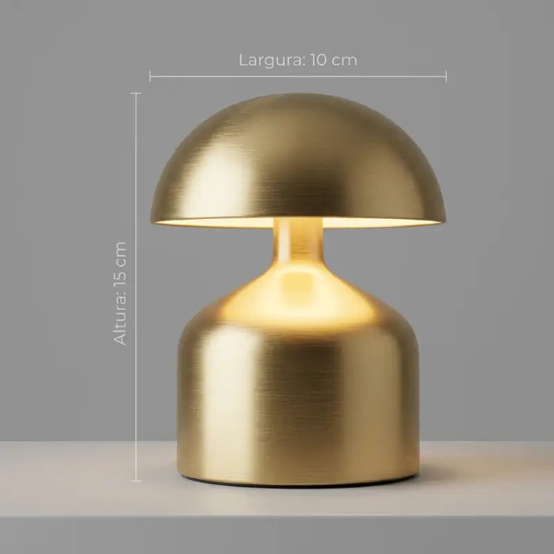 Luminária de Mesa Decorativa Moderna sem fio 3 Cores Dimerizável - Ilúmine Decor