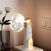 Luminária de Mesa Decorativa Projetor Luar LED com Controle Remoto - Ilúmine decor
