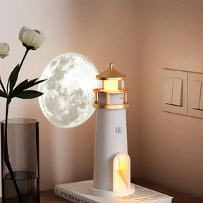 Luminária de Mesa Decorativa Projetor Luar LED com Controle Remoto - Ilúmine decor