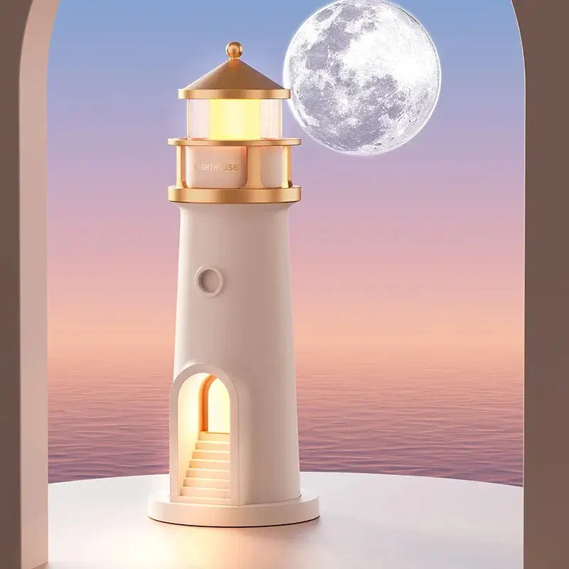 Luminária de Mesa Decorativa Projetor Luar LED com Controle Remoto - Ilúmine decor