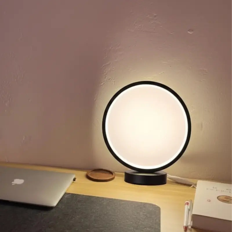 Luminária de Mesa Decorativa Redonda LED Moderna - Ilúmine Decor