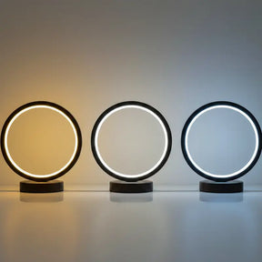Luminária de Mesa Decorativa Redonda LED Moderna - Ilúmine Decor