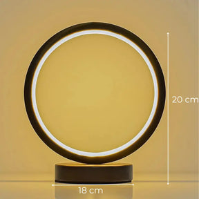 Luminária de Mesa Decorativa Redonda LED Moderna - Ilúmine Decor