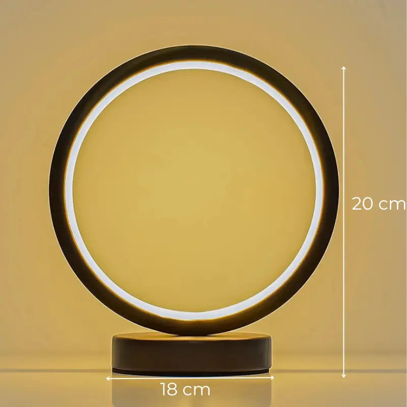 Luminária de Mesa Decorativa Redonda LED Moderna - Ilúmine Decor
