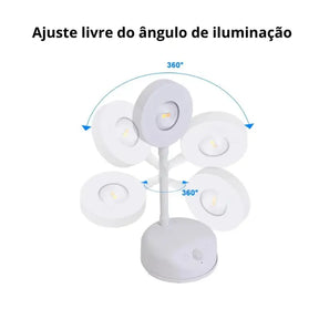 Luminária de Parede LED com Sensor de Movimento Sem Fio Recarregável - Ilúmine Decor
