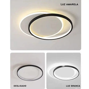 Luminária de Teto Nórdica Moderna 52cm - Ilúmine Decor