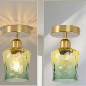 Luminária de Teto Nórdica em Vidro Retrô - Ilúmine Decor