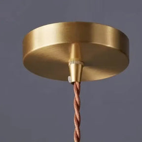 Luminária de Teto Pendente Madeira e Vidro Estilo Nórdico - Ilúmine Decor