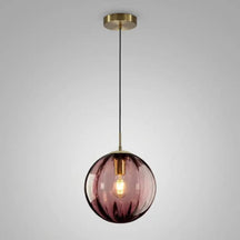 Luminária de Teto Pendente Nórdica Bola de Vidro - Ilúmine Decor