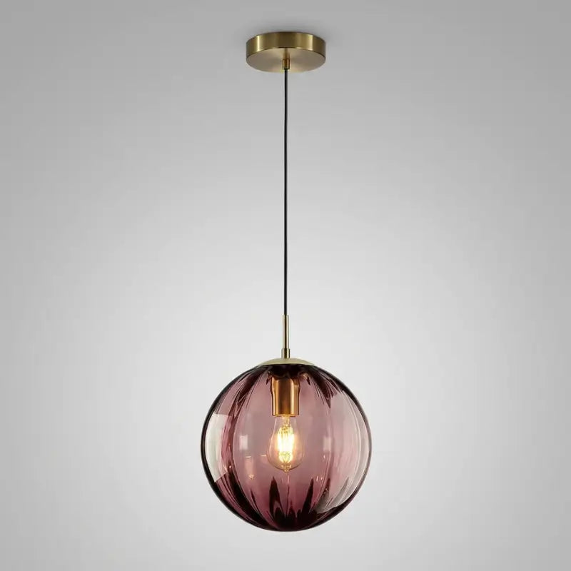 Luminária de Teto Pendente Nórdica Bola de Vidro - Ilúmine Decor