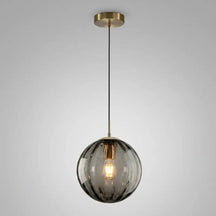 Luminária de Teto Pendente Nórdica Bola de Vidro - Ilúmine Decor