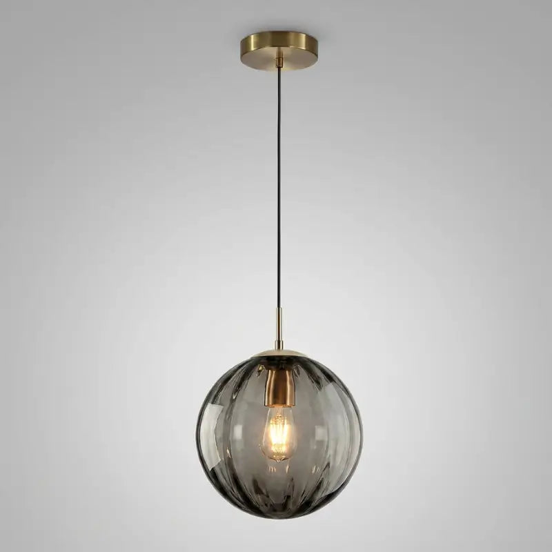 Luminária de Teto Pendente Nórdica Bola de Vidro - Ilúmine Decor