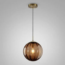 Luminária de Teto Pendente Nórdica Bola de Vidro - Ilúmine Decor