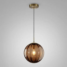 Luminária de Teto Pendente Nórdica Bola de Vidro - Ilúmine Decor
